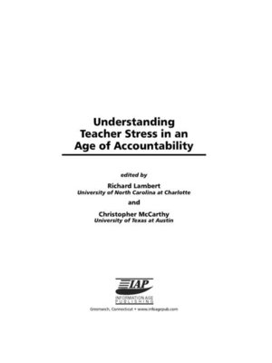 cover image of Understanding Teacher Stress in an Age of Accountability